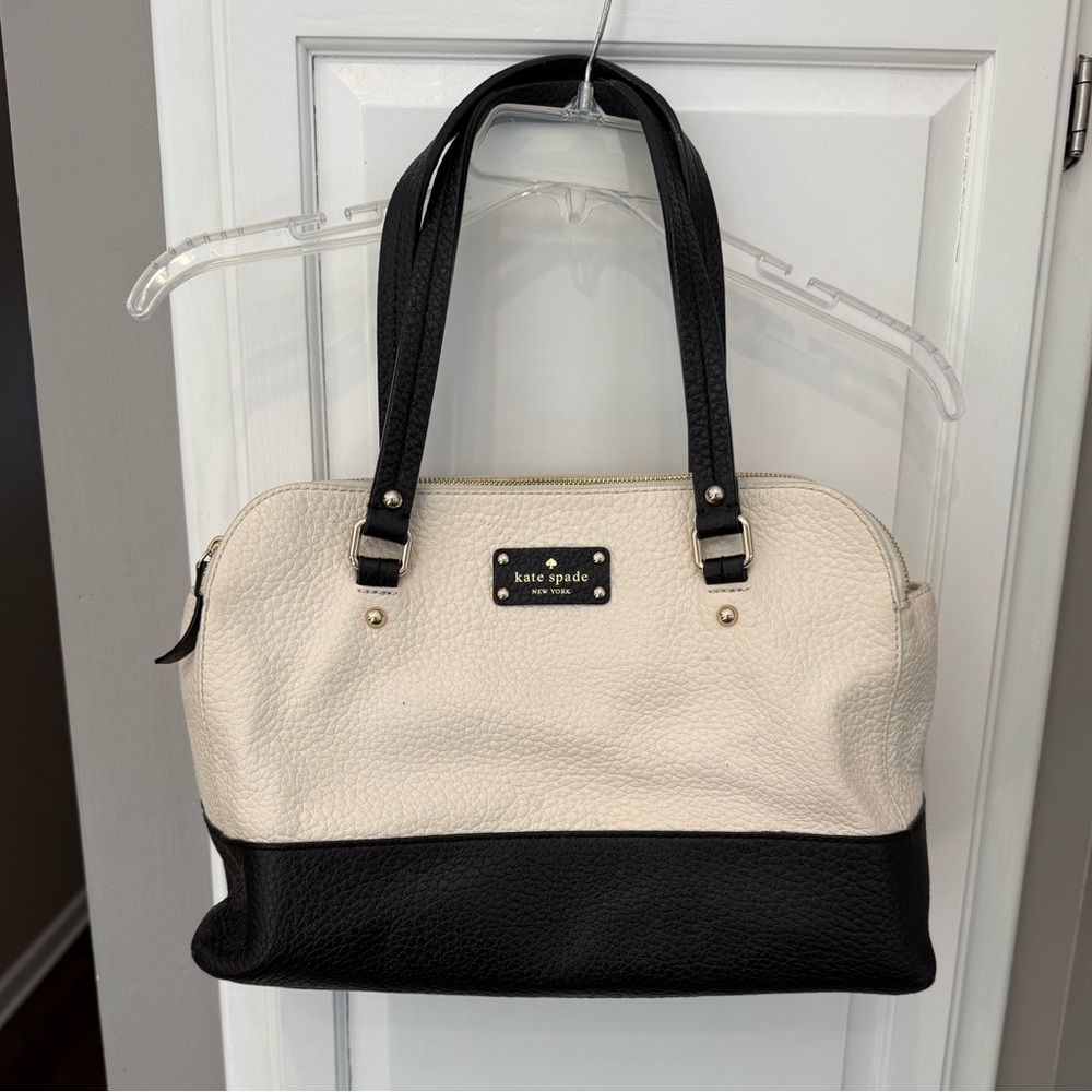 Kate Spade Two-Tone Black and Cream Shoulder Bag